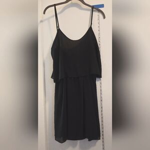 Tiered Spaghetti Strap Lined Midi Summer Dress